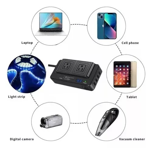 Miniatura 3 de Multitoma Enchufe Inversor Convertidor D